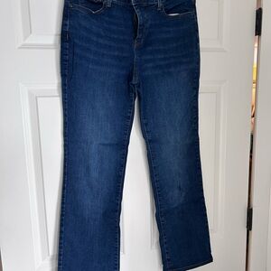 NYDJ Dark Blue Straight Leg Jeans